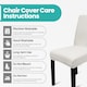 image 3 of Velvet Stretch Chair Covers, Spandex Dining Chair Slipcovers