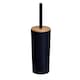image 2 of Showerdrape Sonata Black & Bamboo Toilet Brush & Holder