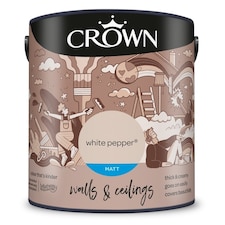 Crown Walls & Ceilings Matt 2.5L White Pepper