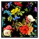 image 2 of Bright vibrant flowers (Picture Frame) Brown | Oak | M
