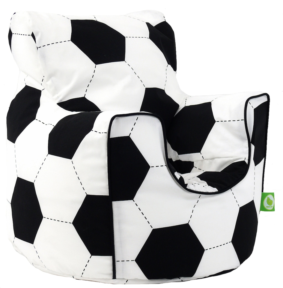 image 1 of Bean Lazy Football Bean Bag Armchair Toddler Size