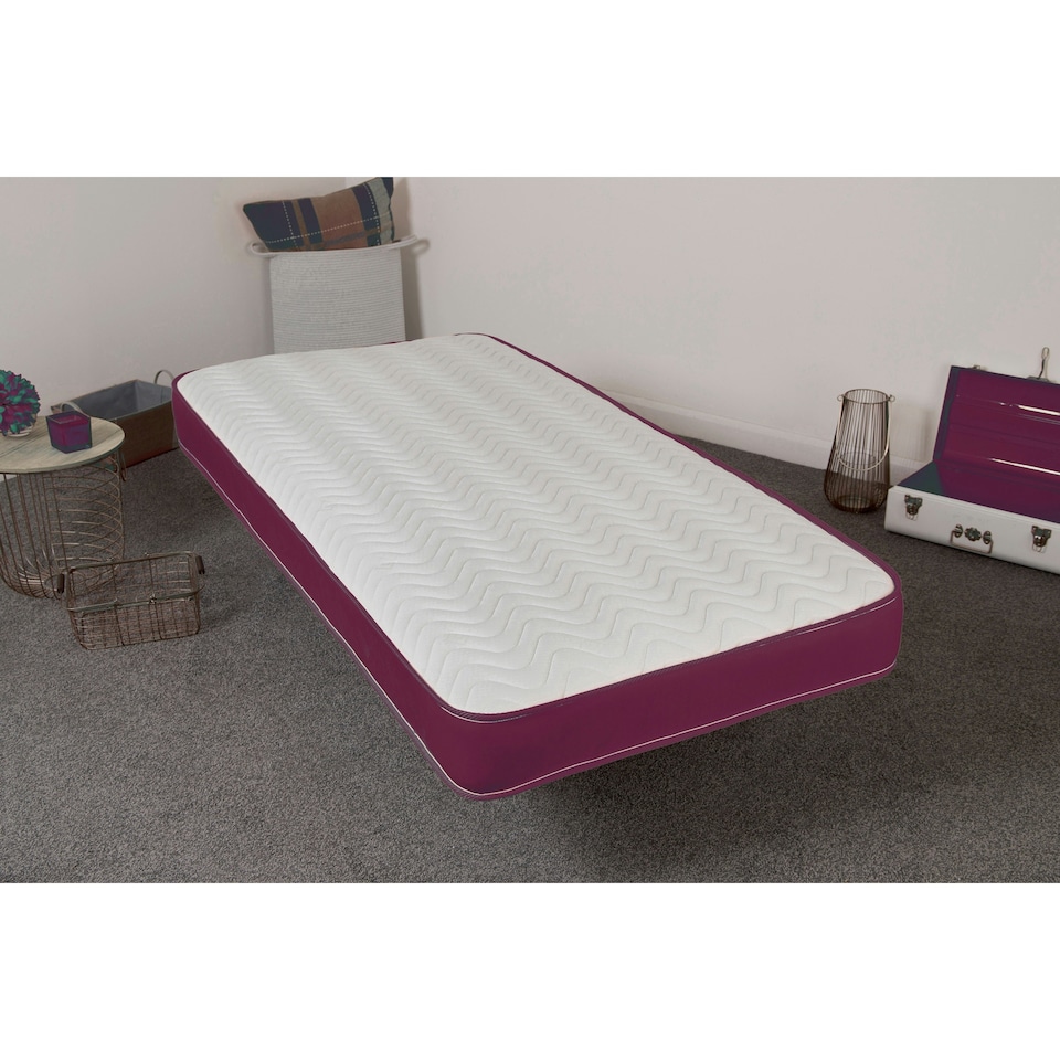 image 1 of Hybrid Memory Foam & Pinna-Coil Mattress - Soft/Medium Comfort, Cooltouch + | Purple | Small Double
