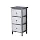 image 2 of Solid Wooden Storage Chest Of Drawers Organiser Rustic Fully Assembled Multi | 5 Drawer Black Oak