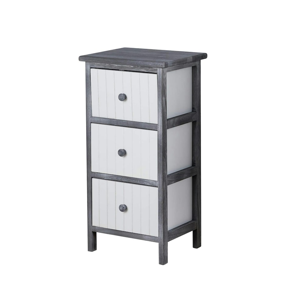 image 1 of Solid Wooden Storage Chest Of Drawers Organiser Rustic Fully Assembled Multi | 5 Drawer Black Oak