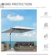 image 6 of Outsunny 2.7 x 2.7 m Cantilever Parasol Garden Umbrella w/ Cross Base Grey
