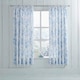 image 1 of Charlotte Thomas Amelie Blue Pencil Pleat Curtains - 168 x 183cm