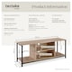 image 6 of TV Stand - lowboard cabinet with 4 compartments, adjustable shelf | Brown | industrial wood light, oak Sonoma | 120 x 40 x 50,50 cm | 1