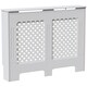 image 9 of Vida Designs Oxford Radiator Cover Painted MDF Cabinet, White, 111cm