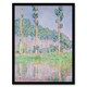 image 1 of Claude Monet Framed Wall Art Print Poplars Pink Effect Landscape Home Décor