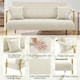 image 4 of Yaheetech Upholstered Sofa Couch with Gold-tone Metal Arms and Legs