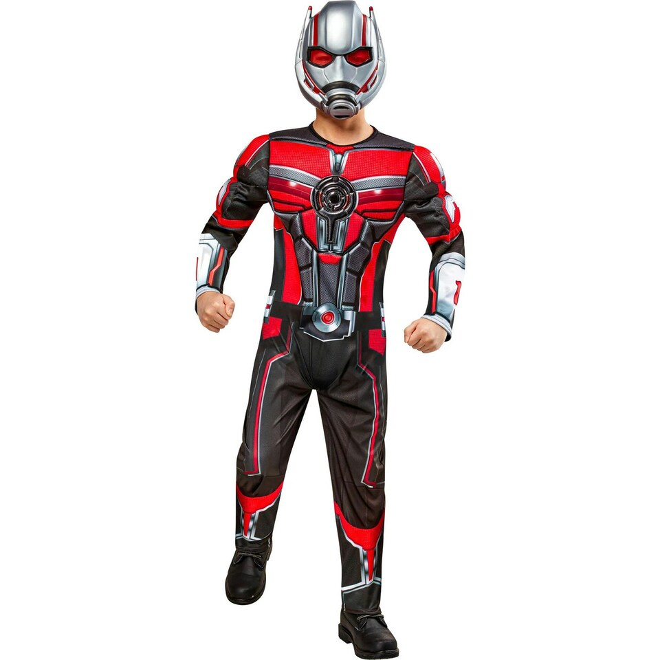 image 1 of Ant-Man Childrens/Kids Deluxe Costume - Red/Black/Silver - 7-10 Years 7