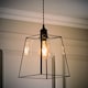 image 3 of ValueLights Susie Glass Pendant Lantern Black Lamp Shade & Bulb | Black