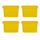 image 1 of Wham Stack & Store 4 x 24L Plastic Storage Boxes | Yellow | 4