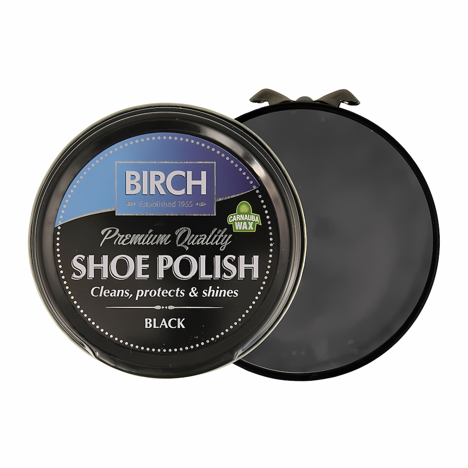 image 1 of BIRCH Traditional Shoe Polish - Wax-Based for Leather Conditioning 50ml