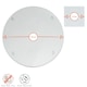 image 3 of Harbour Housewares 12 Piece Round Glass Placemats & Coasters Set - 30cm - Clear | Clear | Clear