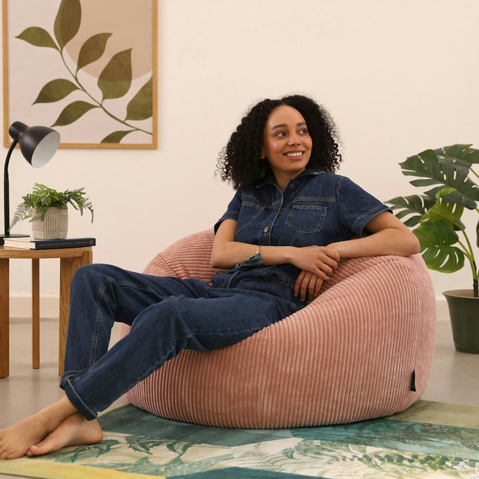image 1 of icon Kingston Beanbag Corduroy Dawn Pink Pink | Pink