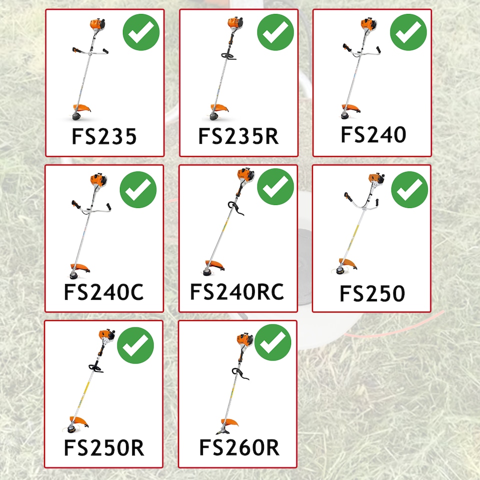 image 1 of SPARES2GO Trimmer Head Spool for Stihl FS235 FS240 FS250 FS260R Brushcutter 10mm