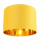 image 1 of Contemporary Ochre Cotton 10 Inch Table-Pendant Lamp Shade with Shiny Gold Inner | Yellow