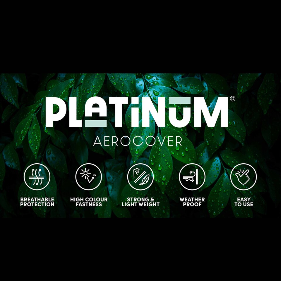 image 1 of Platinum AeroCover Waterproof and Breathable Ripstop Polyester Patio Chair Cover W100 x D100 x H70 cm