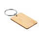 image 3 of MidOcean Angleboo Rectangular Bamboo Keyring - Wood - One Size