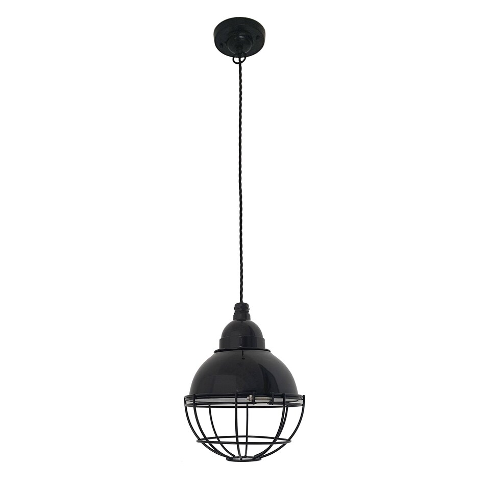 image 1 of Claire 1 Light Dome Ceiling Pendant Black, E27
