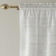 image 3 of Lima Gold Metallic Lurex Stripe Voile Panels - Pair 140 x 229cm (55x90")