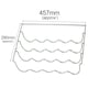 image 9 of SPARES2GO Wine Bottle Rack Shelf Insert compatible with Smeg Fridge (457 x 290 x 70mm) Silver