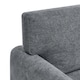 image 4 of Roma 4 Seater Fabric Corner Sofa | Grey | Charcoal | Three Seater