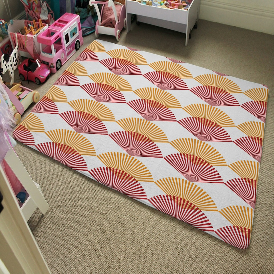 image 1 of Geometric Sea Shells (Rug) Multi | Medium: 80x150cm
