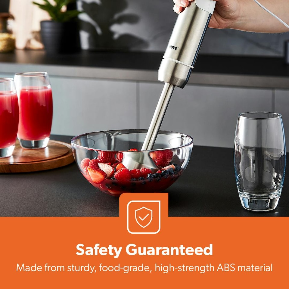 image 1 of GEEPAS 600W Hand Blender, Silver | Silver