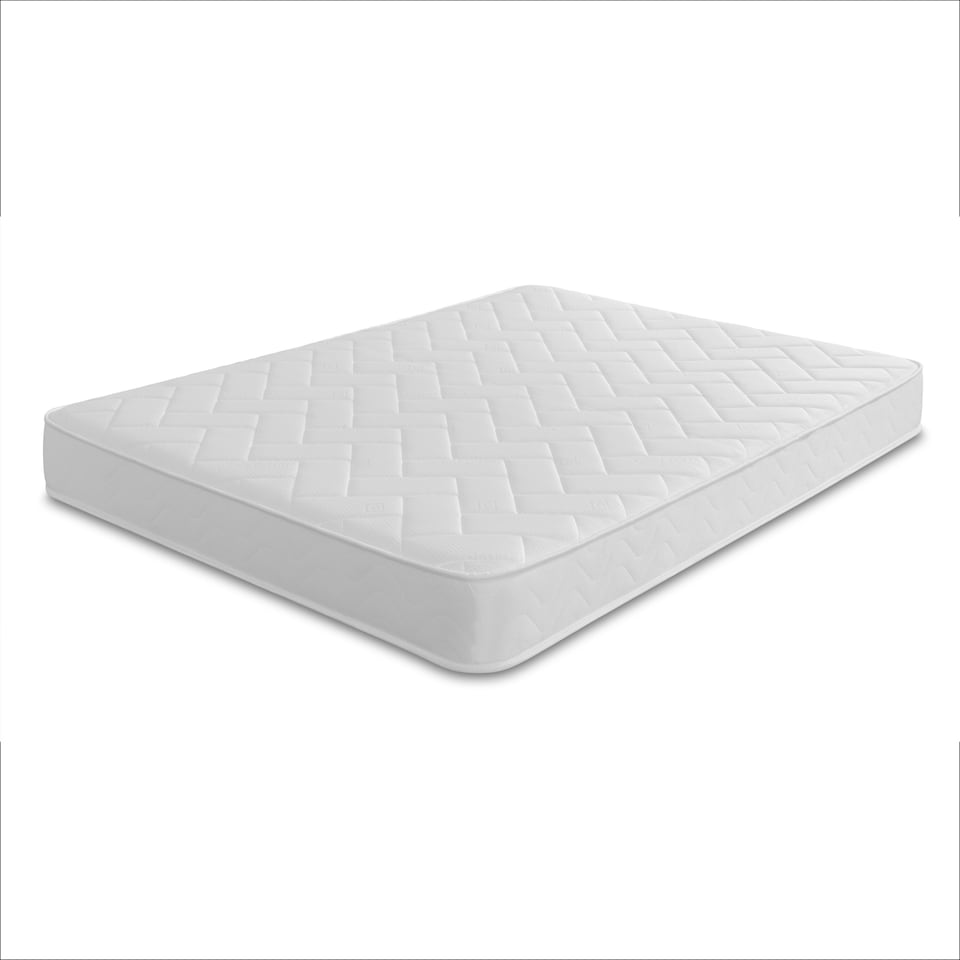 image 1 of Quilted Brick Hybrid Mattress - 18cm Deep, Soft Firmness | White | Small Single
