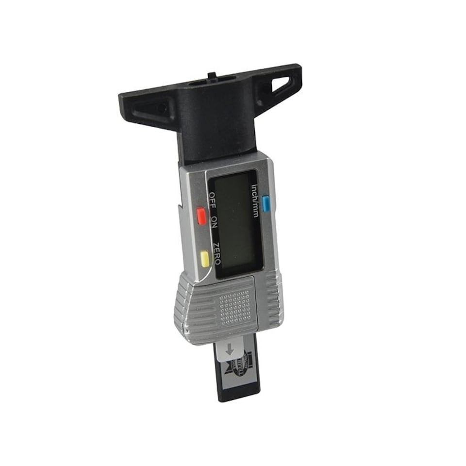 image 1 of Faithfull Tyre Depth Gauge Digital Readout 0-25mm | Multi | Multi Colour | One Size | 1