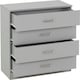 image 10 of Dakota 4 Drawer Chest Grey | Dark Grey