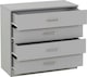 image 10 of Dakota 4 Drawer Chest Grey | Dark Grey