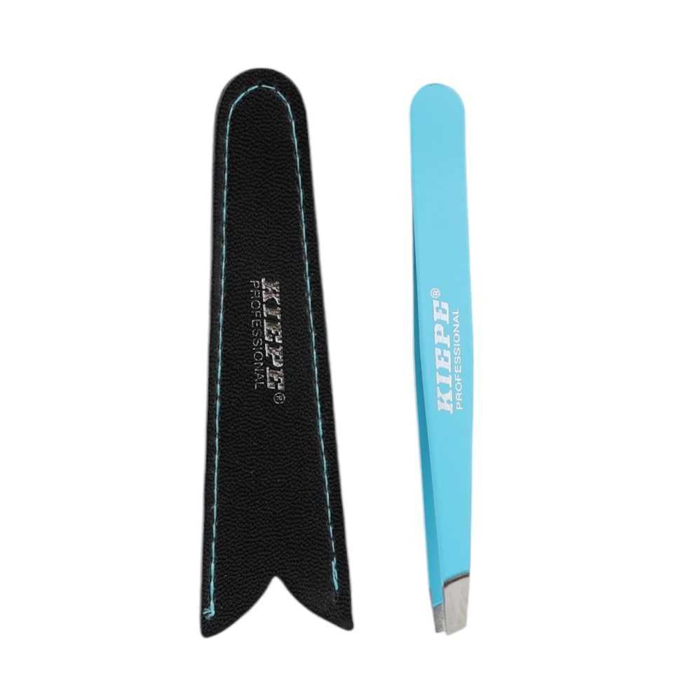 image 1 of Kiepe - Tweezer Oblique Tip Sea Blue 10cm