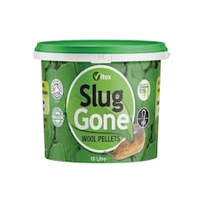 Vitax Slug Gone 10L Natural Wool Pellets for Organic Gardens Protect Plants from Slugs & Snails Improves Soil & Plant Health