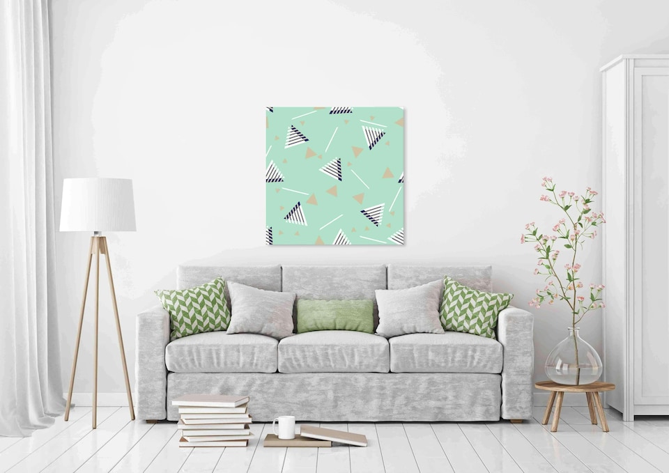image 1 of Abstract Pastels (Canvas Print) | Cream