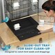 image 7 of PawHut Bird Cage Budgie Cage with Slide Tray Handle for Finch Canary 43 x 32.5 x 104cm, Black