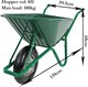 image 3 of Actiasgear – Large 85L Wheelbarrow Plastic Home Garden Stable Building Pneumatic