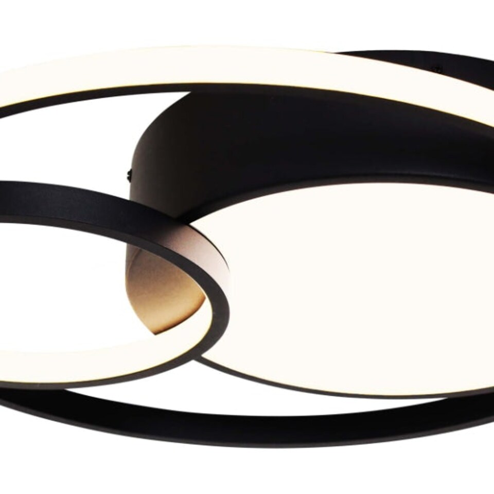 image 1 of Adara Matt Black LED Flush Ceiling Light