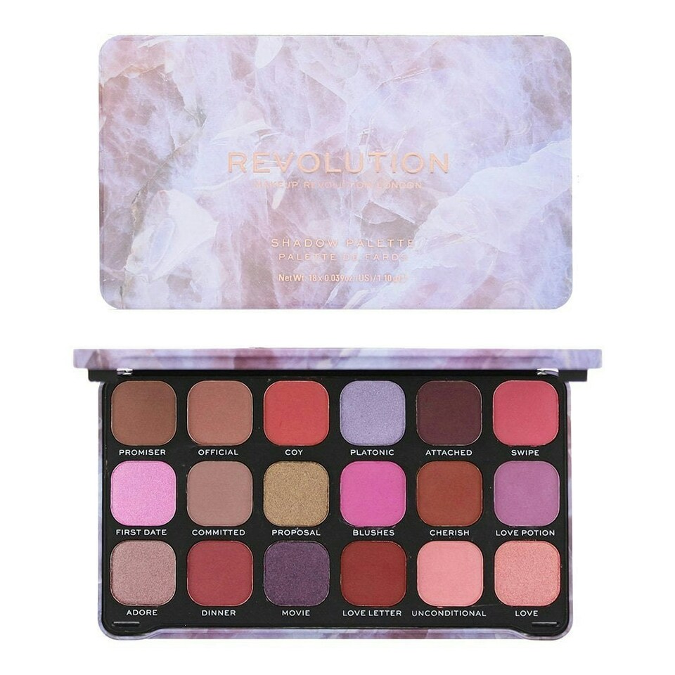 image 1 of Revolution Forever Eye Shadow Palette 18 X 1.1G - Flawless Unconditional Love