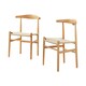 image 1 of Furniturebox Lugar 2x Solid Beech Wooden Rope Dining Chairs