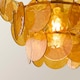 image 5 of ValueLights Juliette Orange 3 Tier Glass Disc Chandelier | Orange