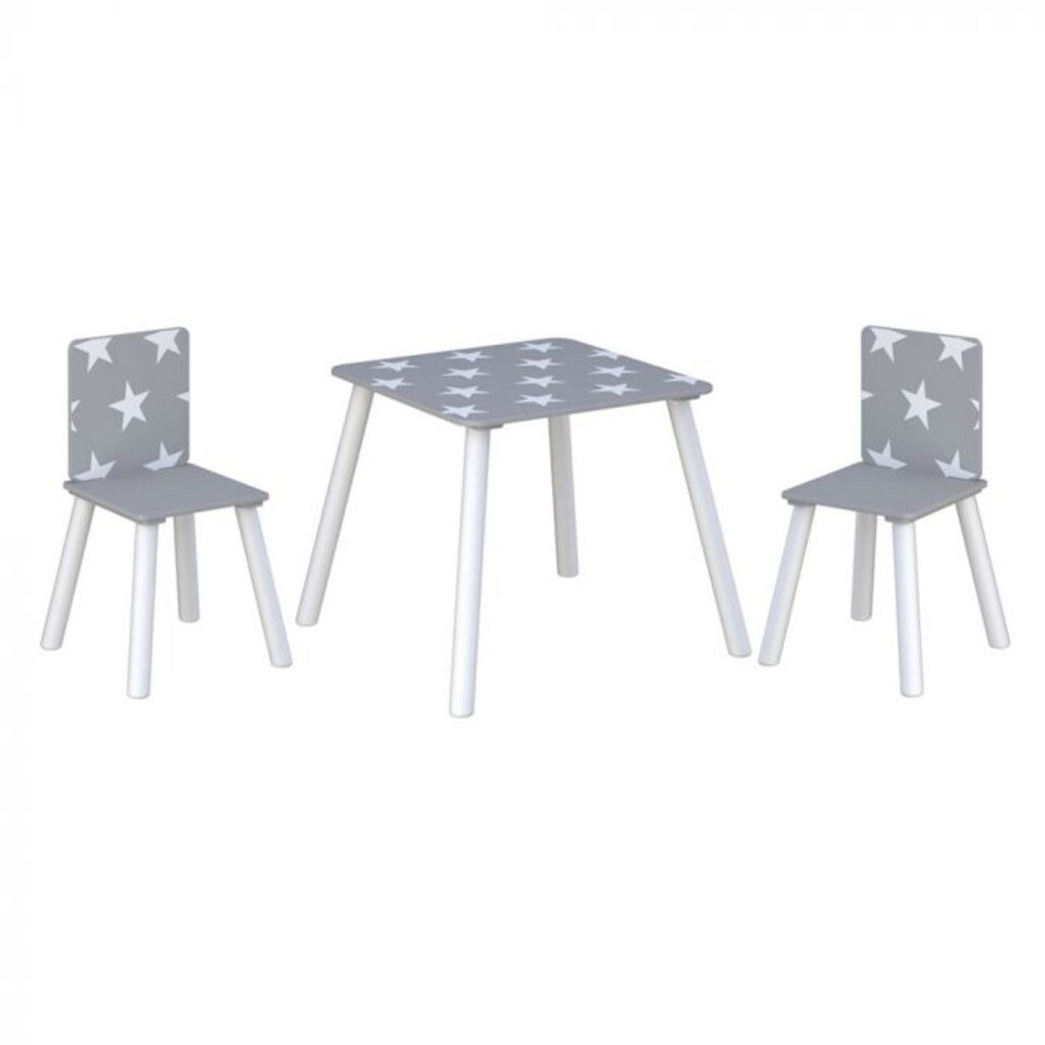 Star Table and Chairs Grey
