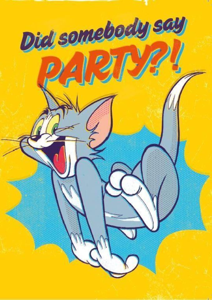 Tom & Jerry 'Did Someone Say Party?!' Birthday Card