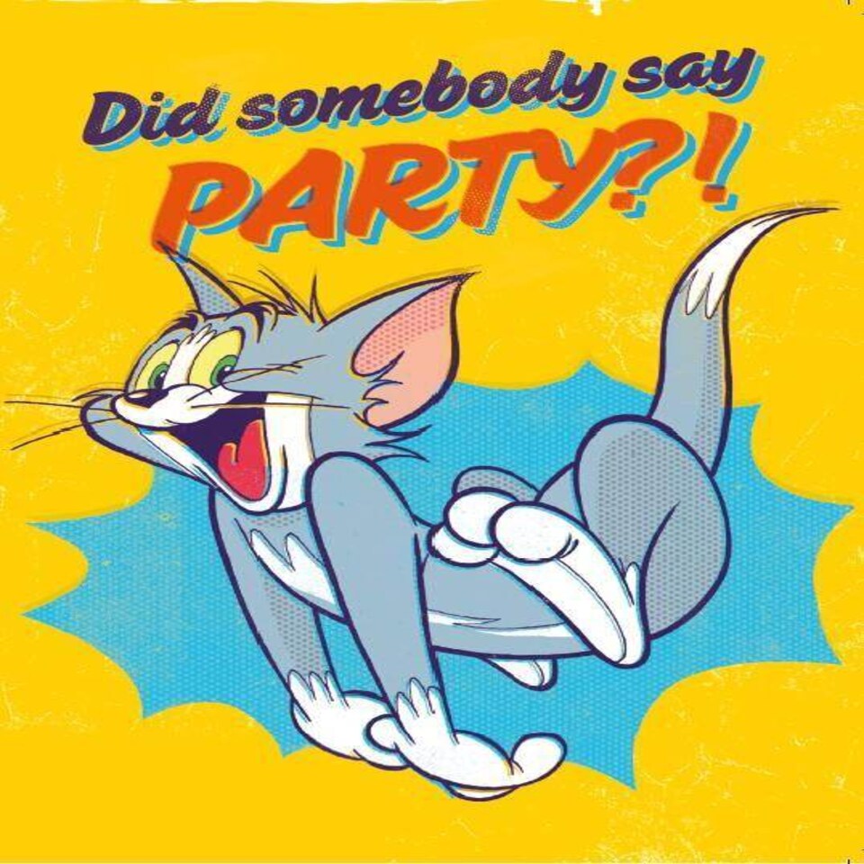 Tom & Jerry 'Did Someone Say Party?!' Birthday Card