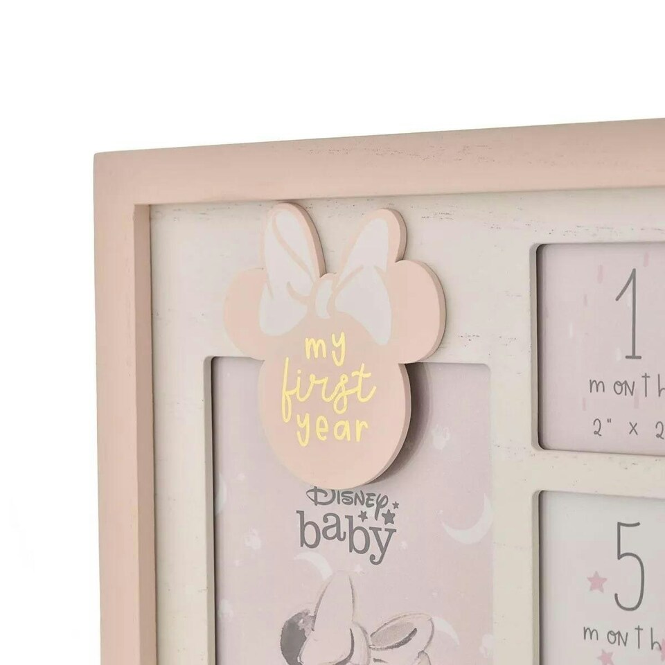image 1 of Disney Minnie My First Year Multi Aperture Photo Frame Pink Pink | One Size