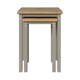 image 2 of Core Products Linea, Linea Nest Of 2 Tables H51.1cm x W53cm x D35cm Grey