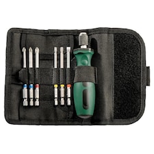 Metabo Bit Roll-up Case Set, 7 Piece - Multi Colour - One Size