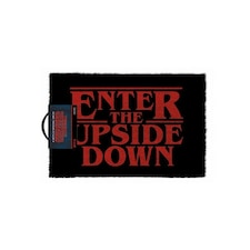 Stranger Things Enter The Upside Down Door Mat - Black/Red - One Size